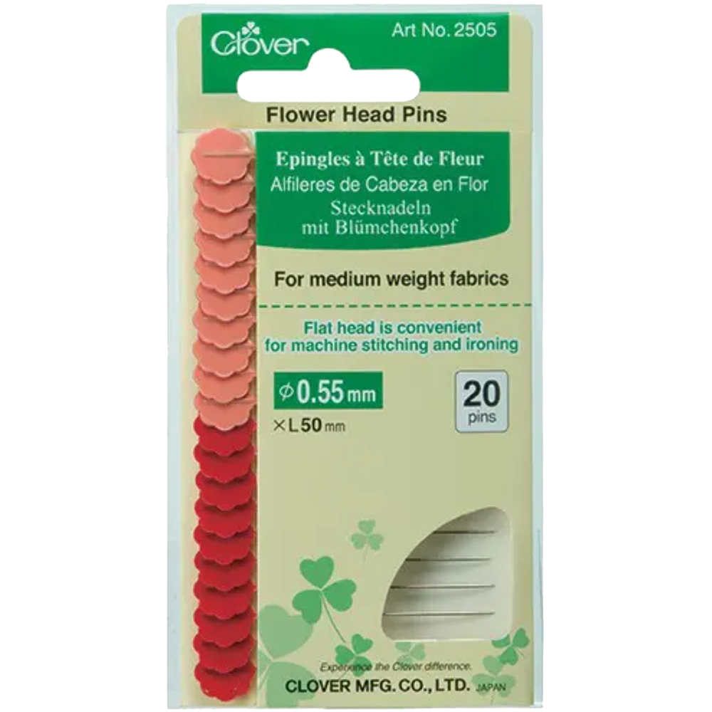 Clover Flower Head Pins