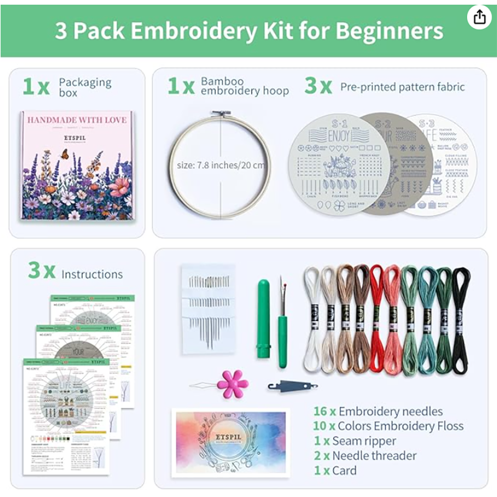 ETSPIL Embroidery Kit