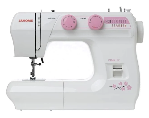 Janome PINK12 dial stitch selection – mechanical sewing machine Kuwait