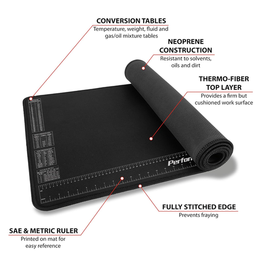 Neoprene Mat with Ruler and Reference Charts