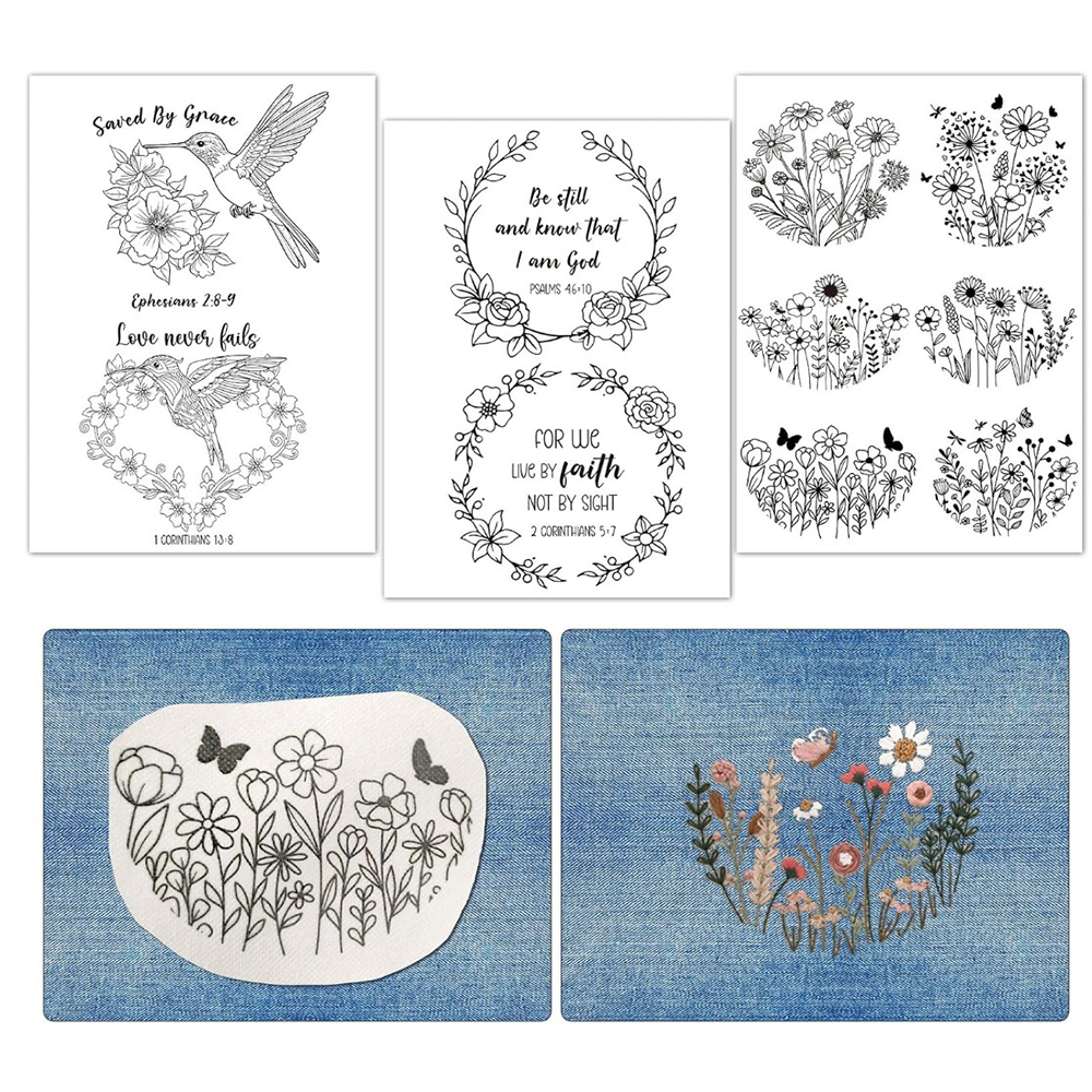 Water Soluble Embroidery Patterns Stabilizers